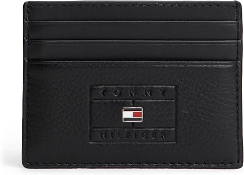 Tommy Hilfiger TH CASUAL FLAG CC HOLDER Erkek Kartl k Black OS