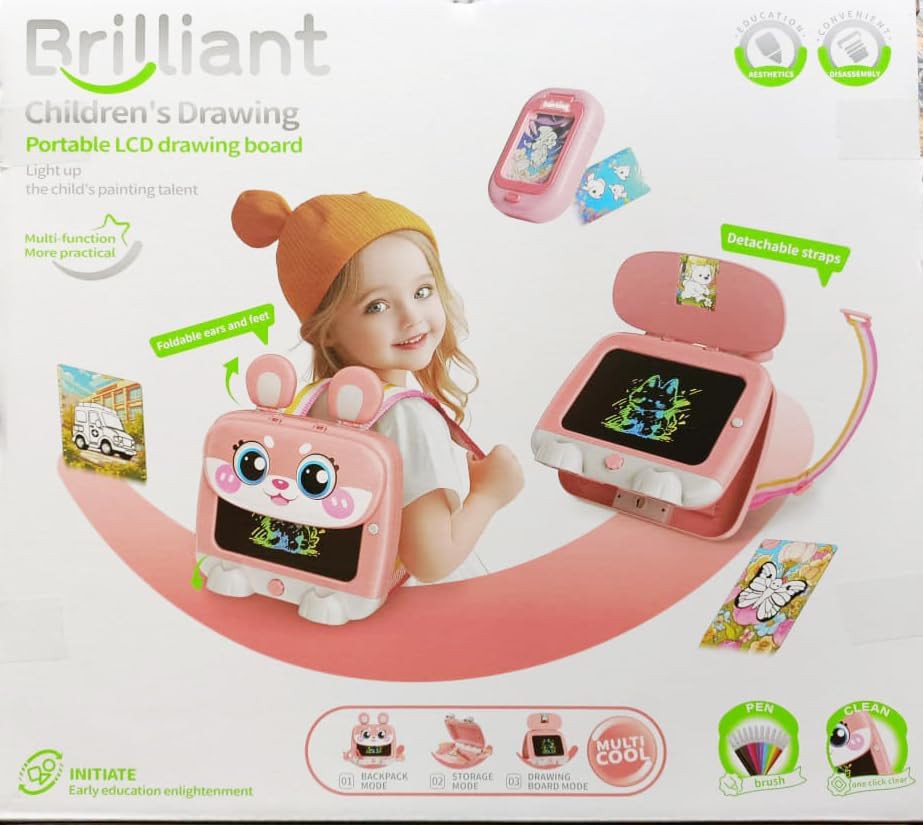 Cojuz Children Drawing Board Led Doodle Board Digital Doodle Board Writing pad Led Tablet Portable Drawing Board with Storage Bag and Accessories for 2