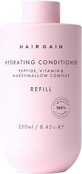 Hair Gain Now Hydrating Conditioner, 250ml, Refill, Peptide-Enriched, Unisex, All Hair Types, Strengthening & Hydrating, Adult, Daily Use, 1 Count