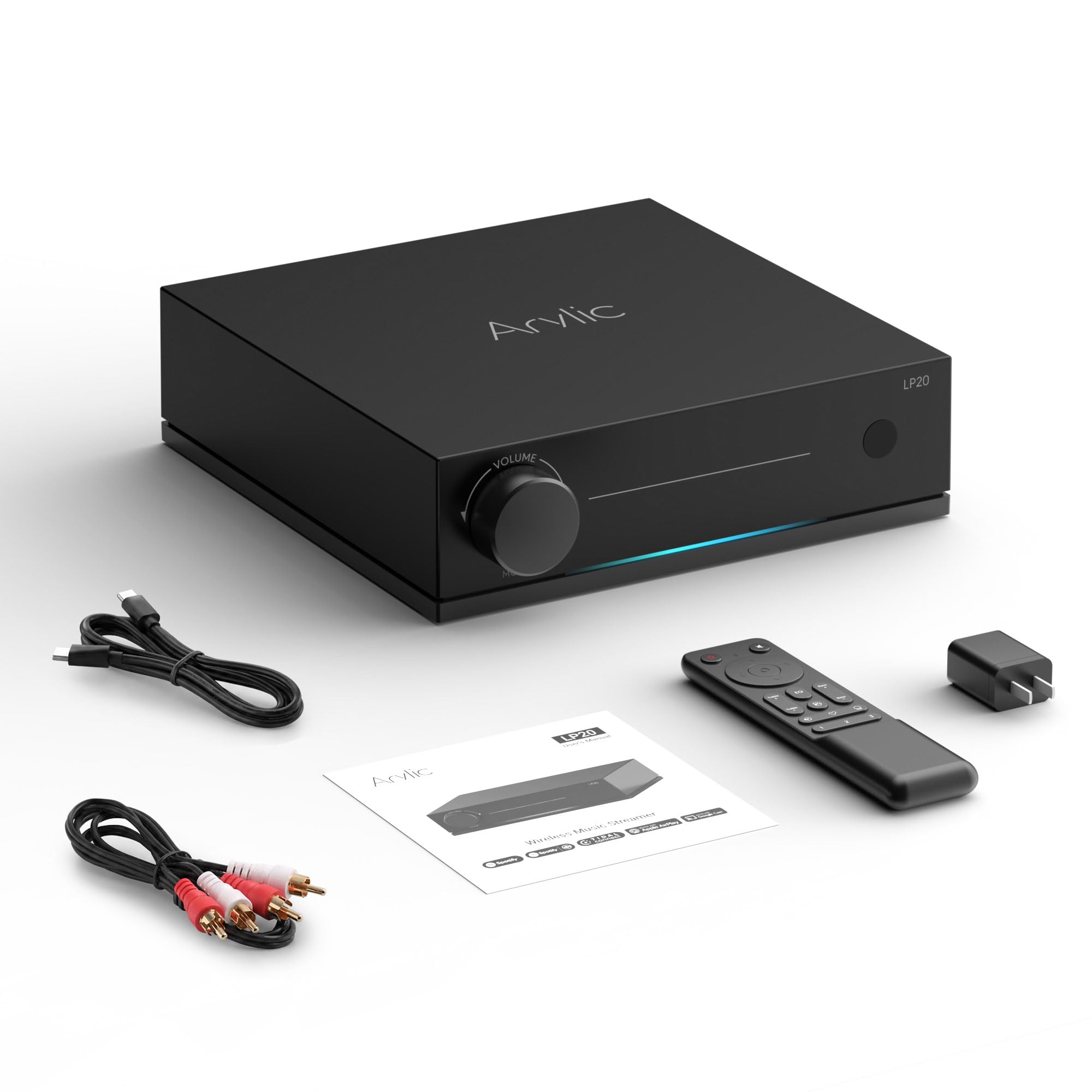 Arylic LP20 Wireless Music Streamer with AirPlay 2, Google Cast & Spotify Connect, HiFi DAC Audio Receiver with AK4490EQ, Lossless Streaming, Support Siri & Google Assistant-picture-18