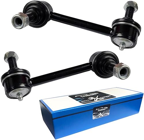 TUCAREST Barra estabilizadora trasera Link K6667 K6668 (par) compatible con Chevy SSR 03-06, Trailblazer G-MC Envoy 04-07 04-07 Bu-ick Rainier 03-08