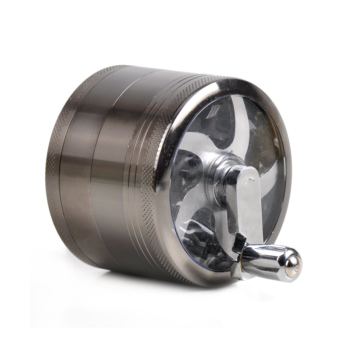 Grinder broyeur herbe tabac spice poignée m¹hle moulin métal rangement noir