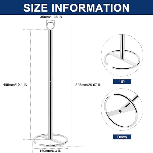 Miniatura 2 de NearMoon Soporte de papel higiénico para baño, soporte independiente con reserva, soporte para 4 rollos de papel de espacio para encimera de