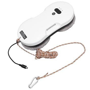 Window Glass Cleaning Robot, Plug in Automatic Reset System Window Cleaner Robot for Mirrors for Doors (EU Plug)