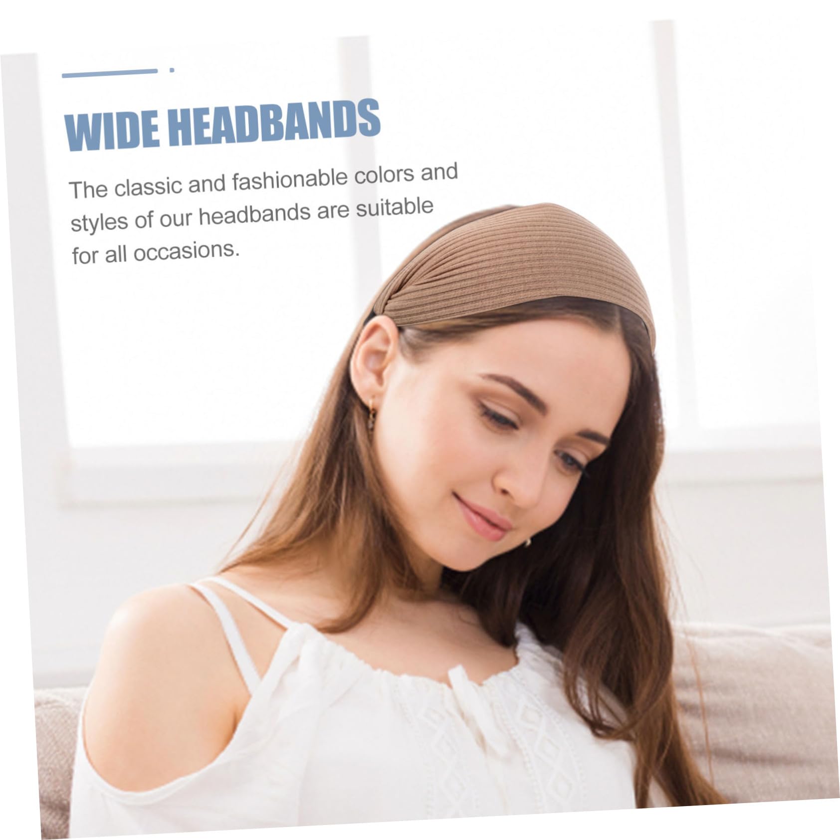 Healeved 4piezas Diadema Ancha Antideslizante Para Mujer Accesorio Decorativo De Moda Para Uso Diario y Fiestas Cintillo Ligero y Cómodo