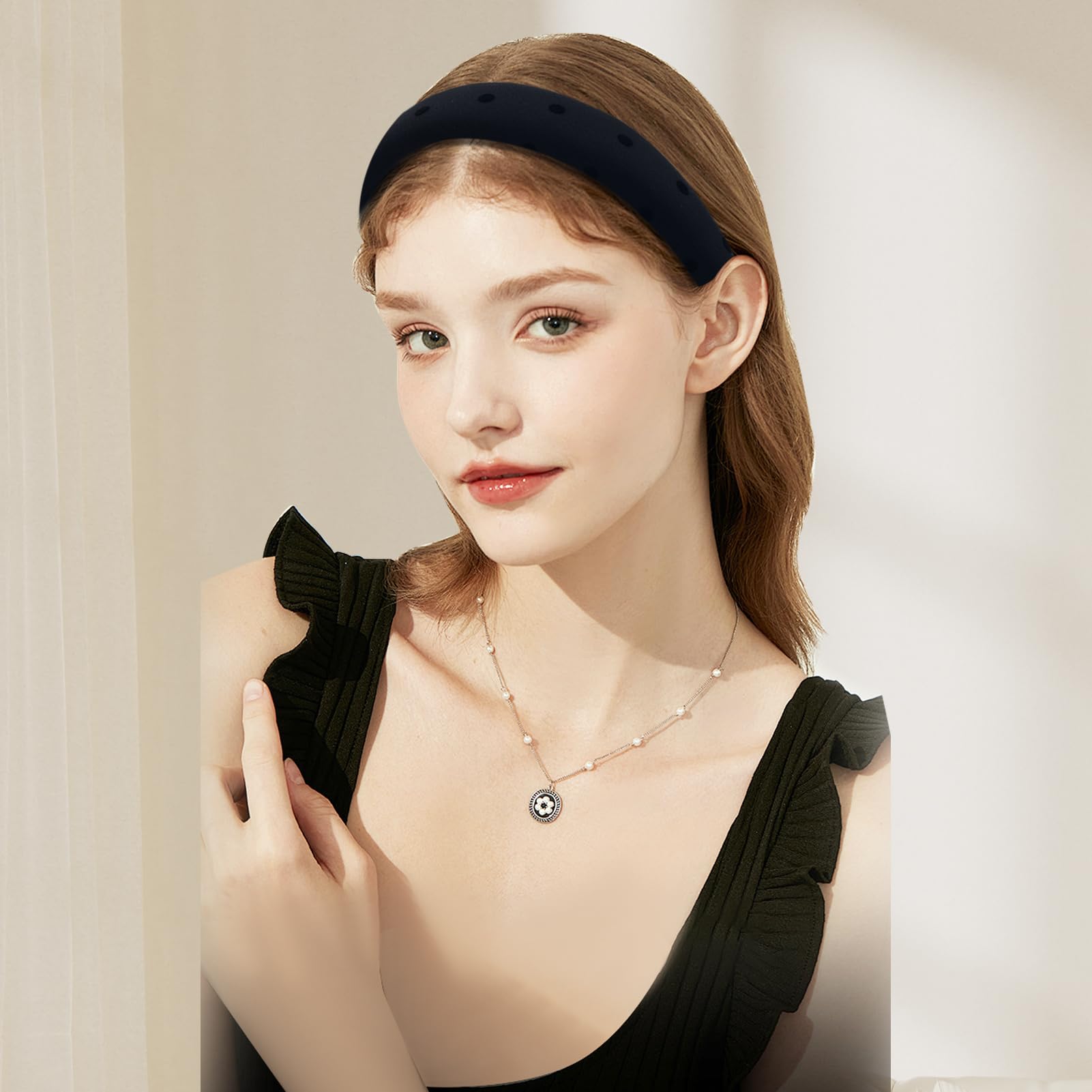 Amazon.com : 3Pcs Padded Headband for Women Girls Black  display picture 1