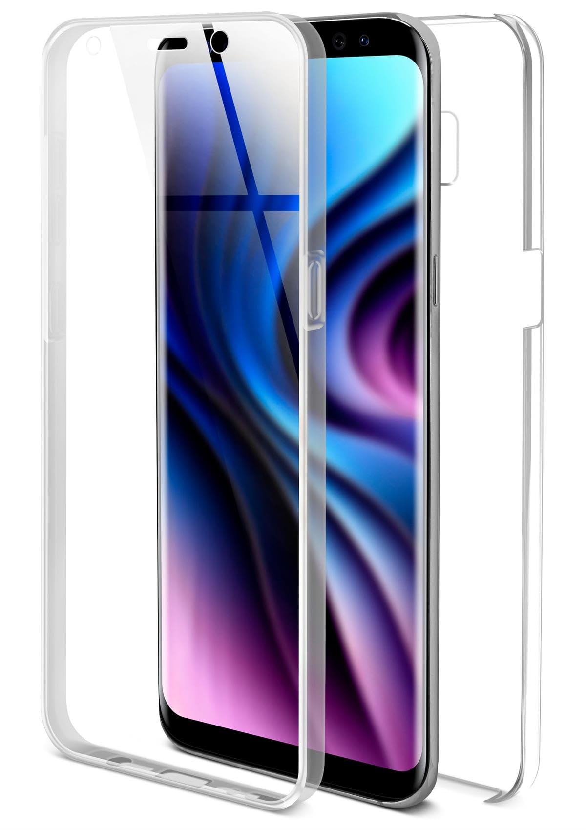 ONEFLOW Touch Case + Samsung Galaxy S8 360° Komplettschutz, Klar