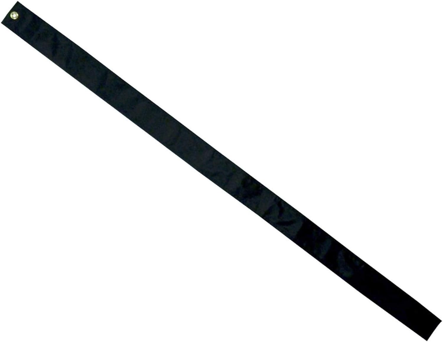 Half-Staff Half-Mast Mourning Streamer (6' Long) for 4x6' Flag, Mourning Ribbon for House Mounted Pole, Made in USA