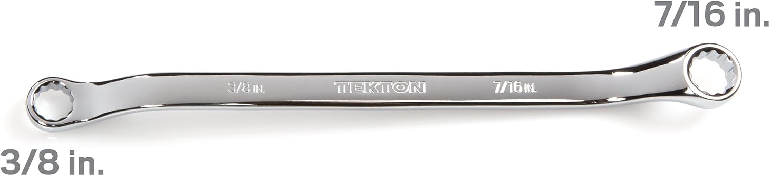 TEKTON 3/8 x 7/16 Inch 45-Degree Offset Box End Wrench | WBE23310