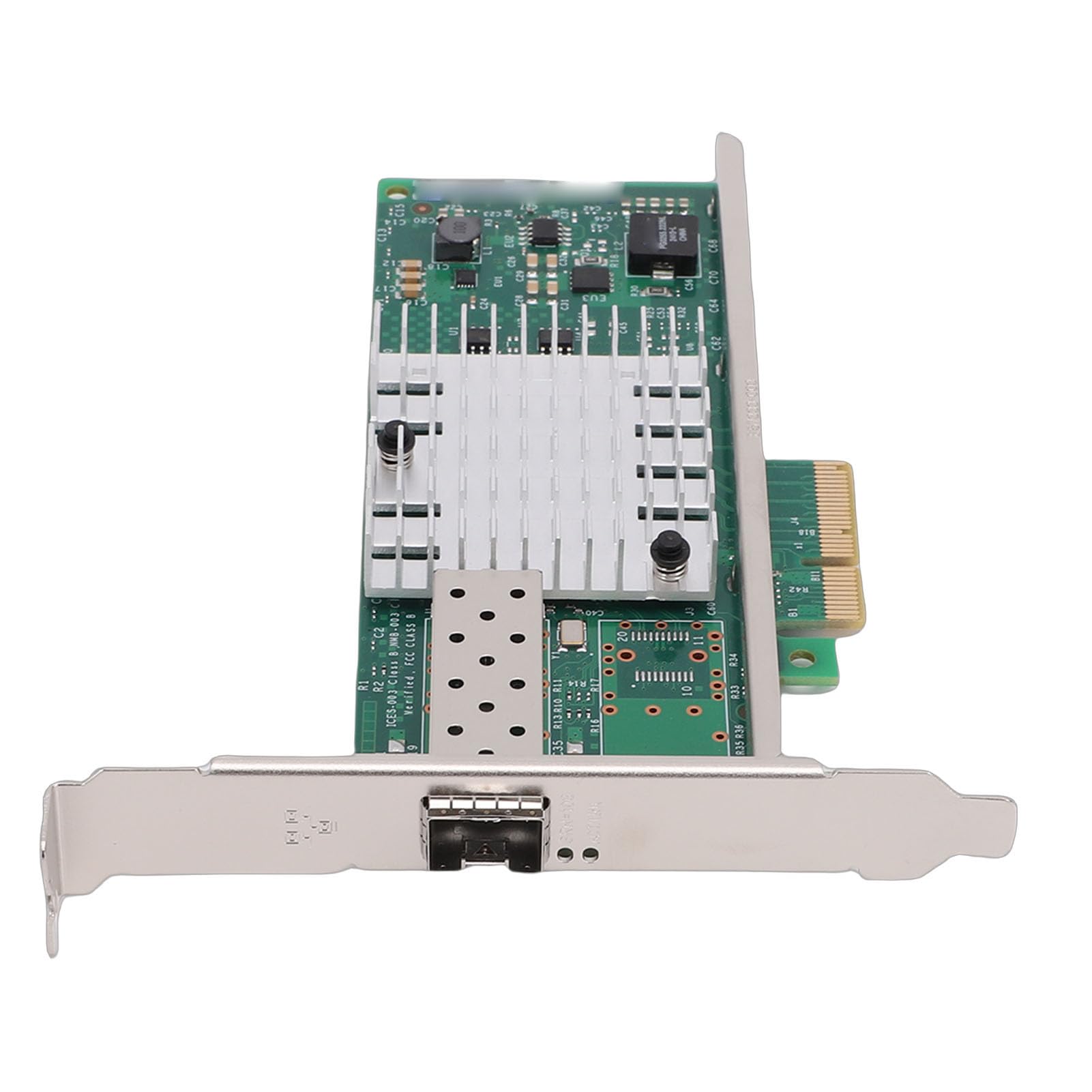 Fabater Adattatore per Scheda di Rete PCI E X4 da 10 GB Connettività Ad Alta velocità per Sistemi Server E, Controller 82599EN, 1 Porta SFP+