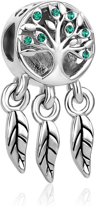 MiniJewelryDreamcatcher Charms fit Pandora Charm Bracelets Christmas Dream Catcher Birthday Jewellery Gift Present for Women Daughter Family Sister Friends
