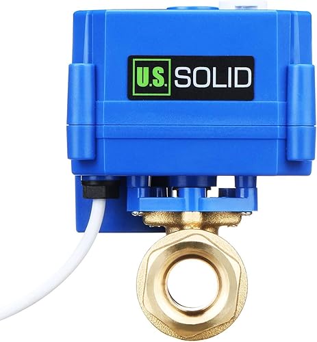 Miniatura 46 de U.S. Solid Válvula de bola motorizada - Válvula de bola eléctrica de latón de 1/2", puerto completo, 9-24V AC/DC y configuración de ruptura positiva