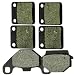 2003-2007 Suzuki LT-F 500 Vinson Quadrunner Front and Rear Kevlar Carbon Brake Pads