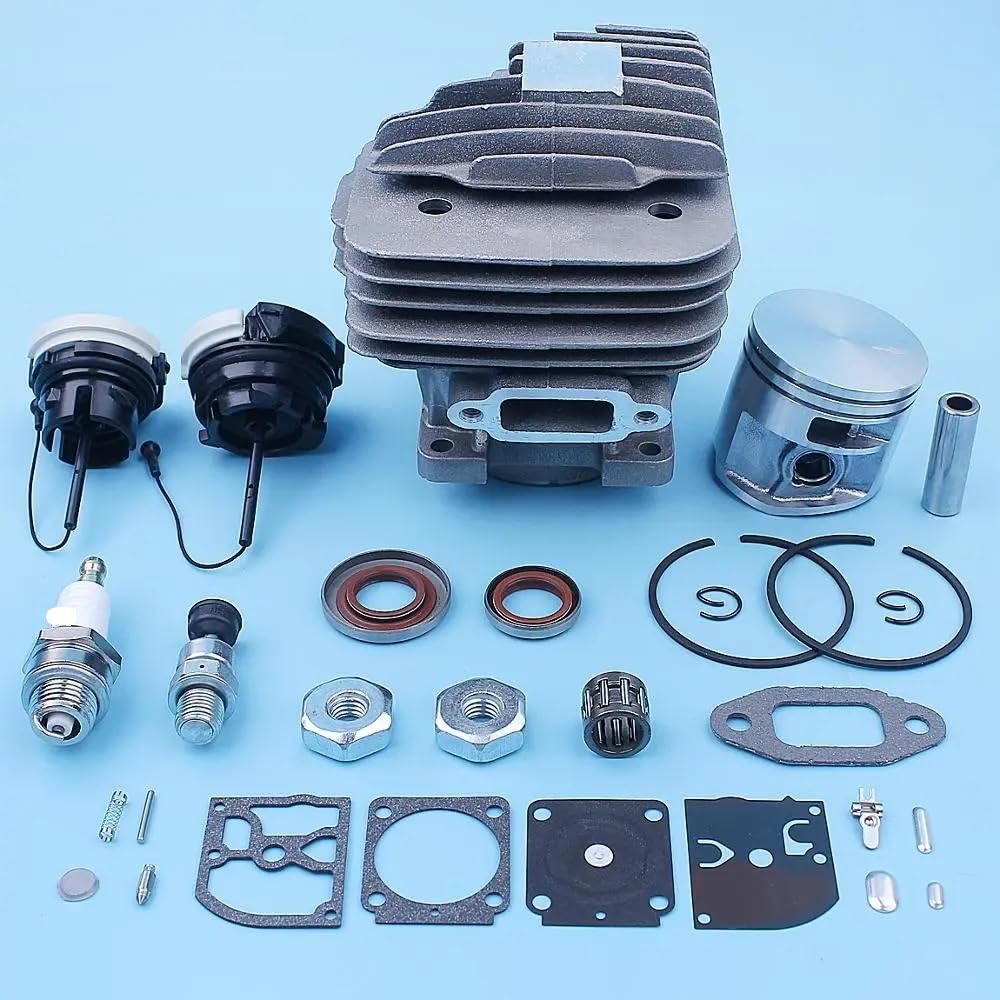 Piezas de Repuesto Kit de Sello de Aceite de pistón cilíndrico for Motosierra MS261 MS 261 MS261C, Pieza de Repuesto de Tapa de Gas de 44,7mm 1141 020 1200