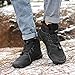 Hike Winter Footwear Barefoot Boots Mens Womens, Waterproof Winter Snow Boots, Warm Ankle Booties, Wide Toe Barefoot Hiking Boots, Non-Slip Zero Drop Sole Hike Shoes for Hiking Walking Outdoor (Black,11.5)