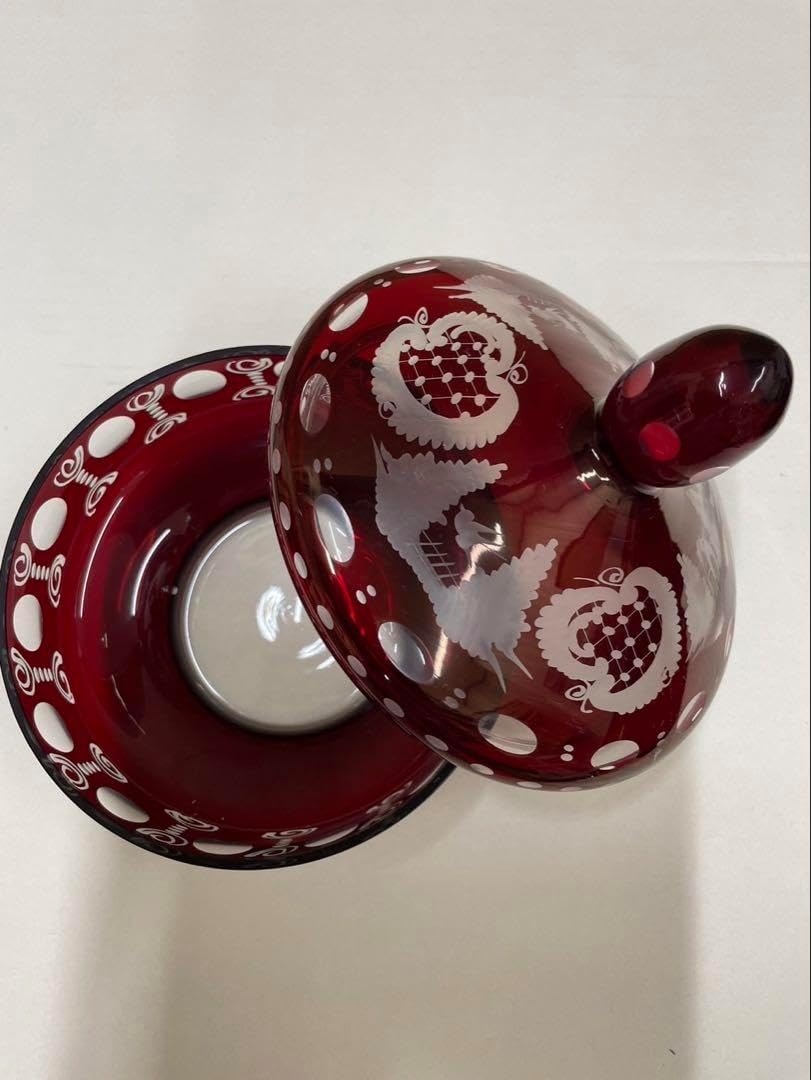 ボヘミア キャンディ ポット クリスタル ガラス ボヘミアンガラス ボヘミア キャンディ ポット クリスタル ガラス ボヘミアンガラス