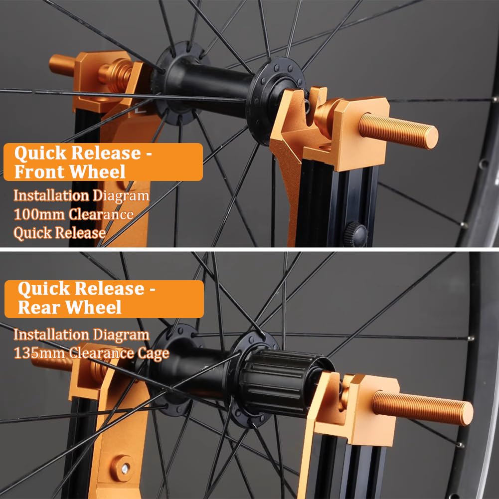Balanceador Profesional De Ruedas Para Bicicletas, Juego De Ruedas Para Bicicletas De Carretera, Adecuado Para Ruedas De 14-29 Pulgadas, Equilibrador De Ruedas Portátiles Ajustables Y Plegables