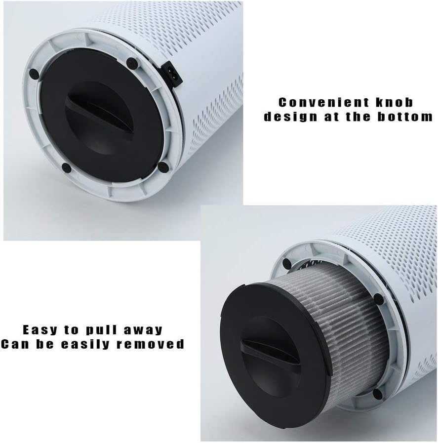 HEPA Air Purifier for Home, Intelligent 3 Stage Purifier with High Efficiency and Carbon Filter for Large Room and Home, Quiet Air Cleaner Remove 99.7% Pollen, Smoke, Pet Dander, Dust (A)