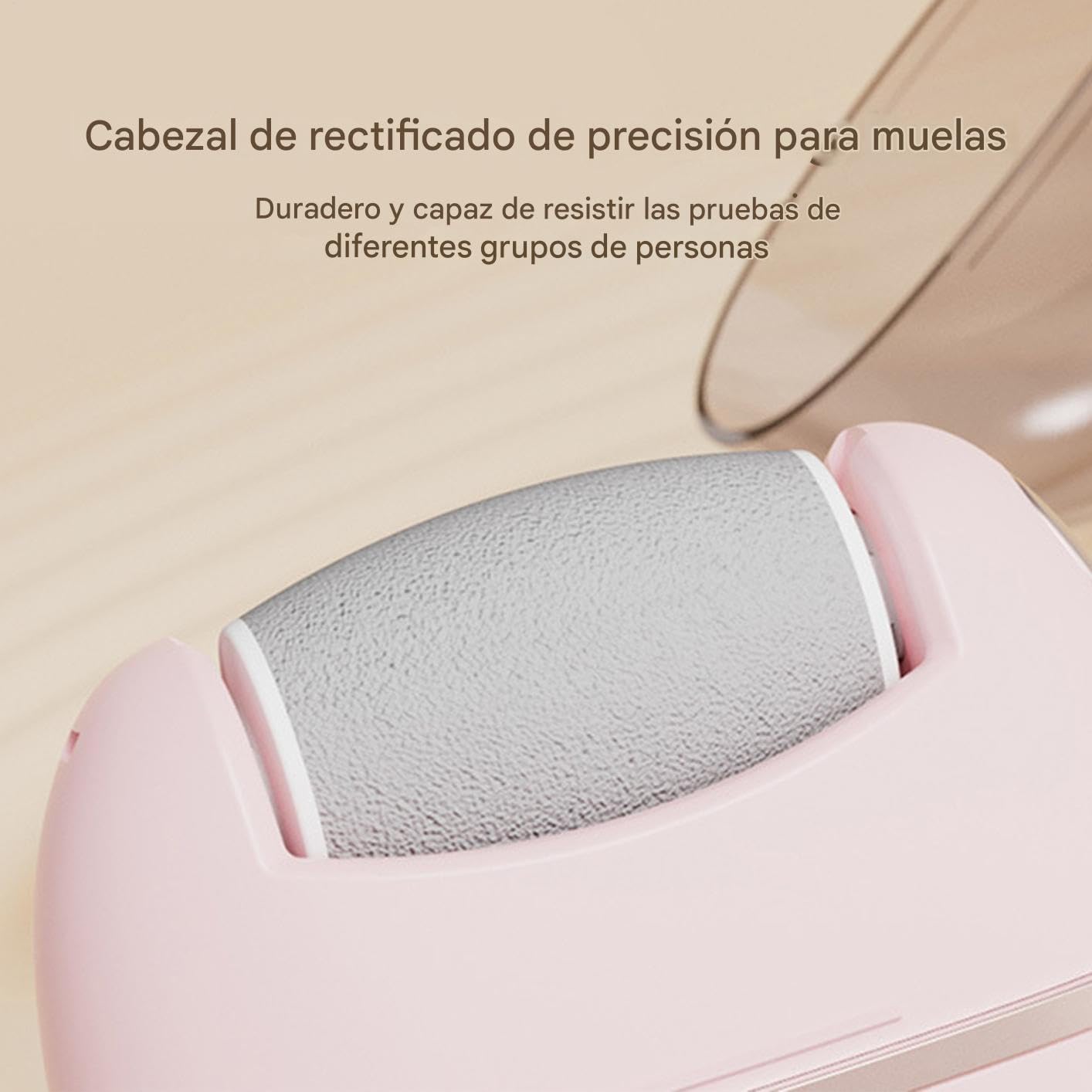 Eliminador Eléctrico de Callosidades, Eléctrica Para Callos En Pies, Eliminador Recargable con 3 Cabezales para Pieles Secas y Talones Agrietados