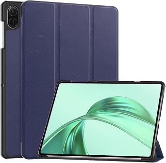 Kepuch Custer Case for Honor Pad X8A, X9, X8B 11",Ultra-Thin PU-Leather Hard Shell Cover - Blue