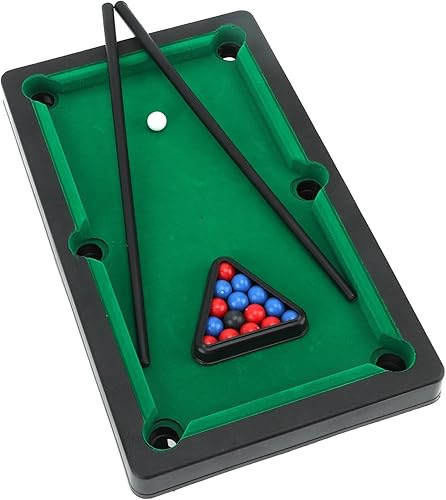 Miniatura 4 de Mini mesa de billar, mini mesa de billar interactiva, simulación en miniatura, juego de billar para decoración de escritorio, adorno