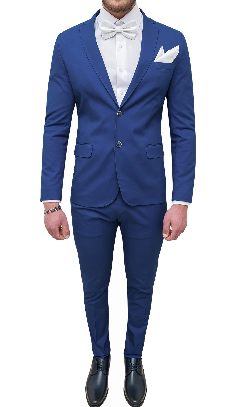 Abito Uomo Sartoriale Slim Fit in Cotone Vestito Completo Elegante Cerimonia