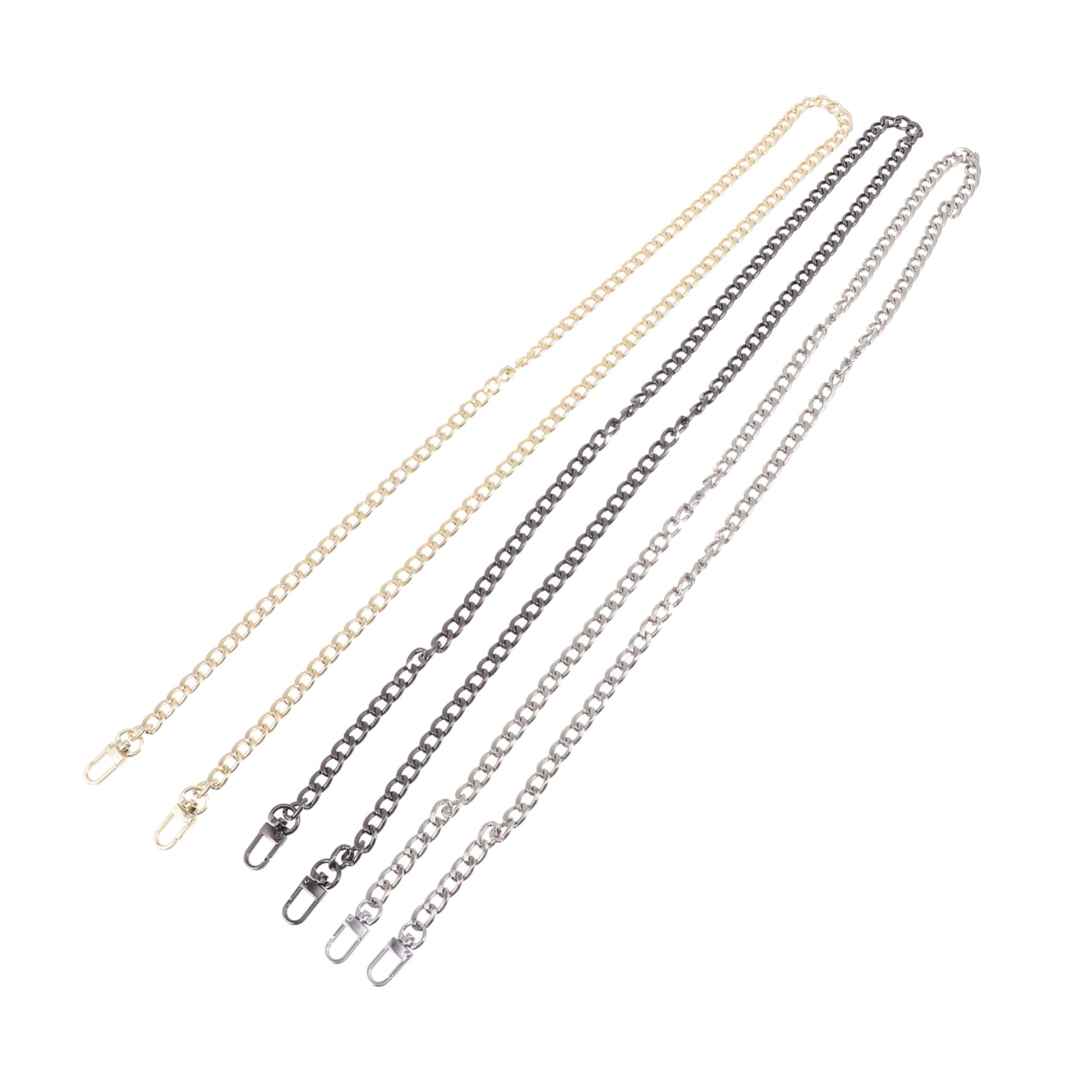 Exquisita Cadena de Metal para Bolso 3 Piezas de Repuesto Cadena de Aluminio para Bolsos Extensor de Monedero Cierres de Cadena Elegantes