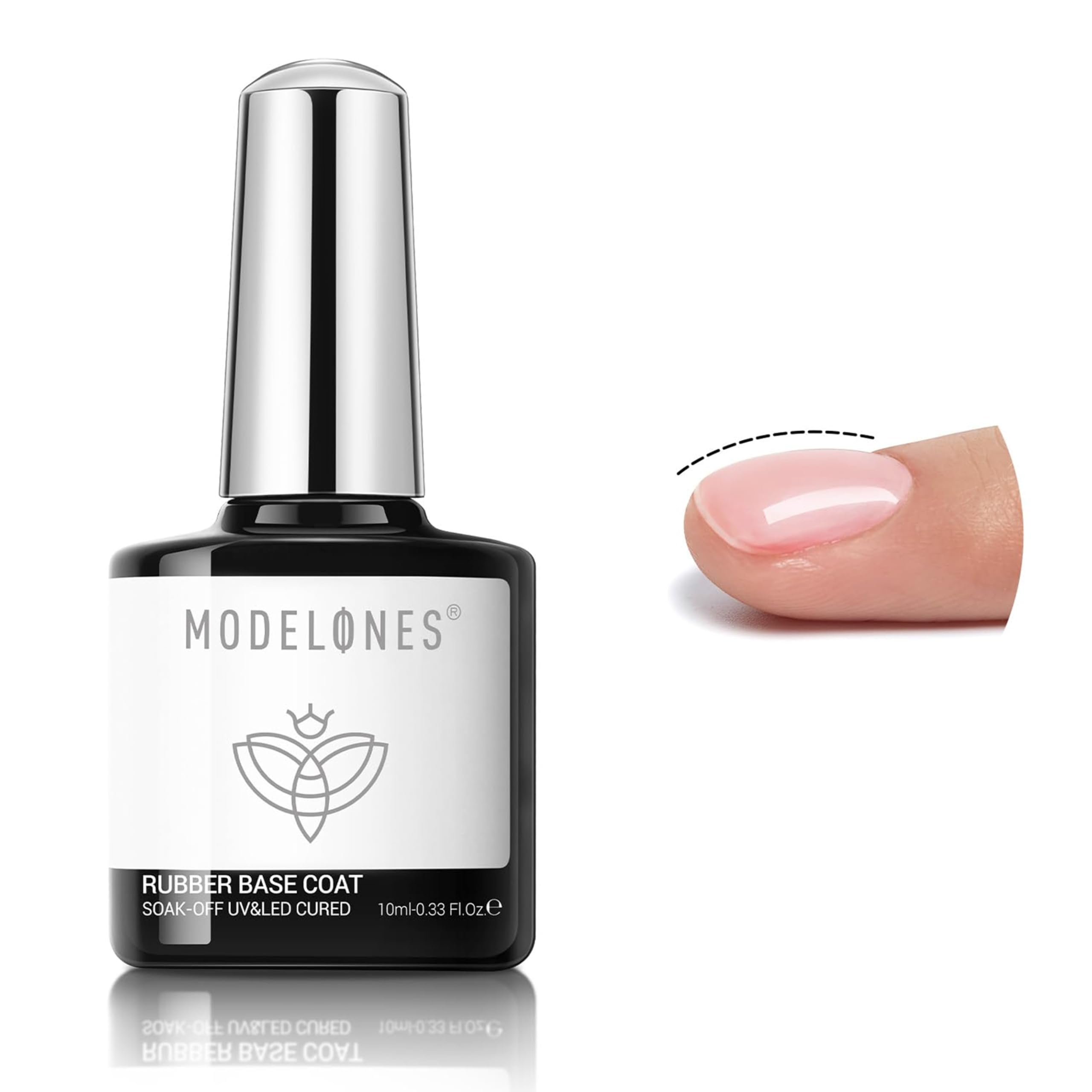 modelones Builder Rubber Base Gel for Nails from BELLE GAGA® Light Milky Baby Pink 6 in One Nude Color Base Coat Strengthen Apex Building Extension Long Last Protect Soak Off Manicure for Fragile Nail Art DIY Home-image-28