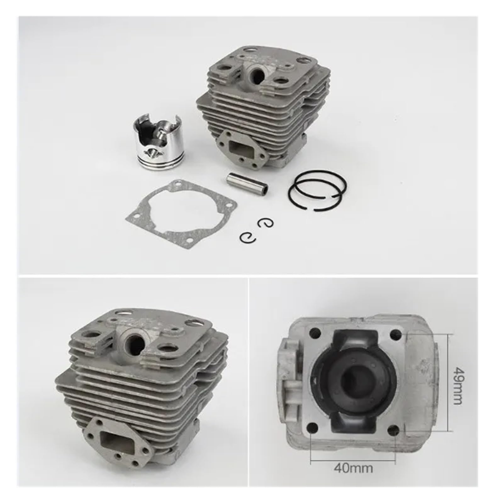 40mm Cylinder Assembly Compatible For Zenoah G4k G45 G45l Bc4310 For Hus. 443r Brushcutter Turnner