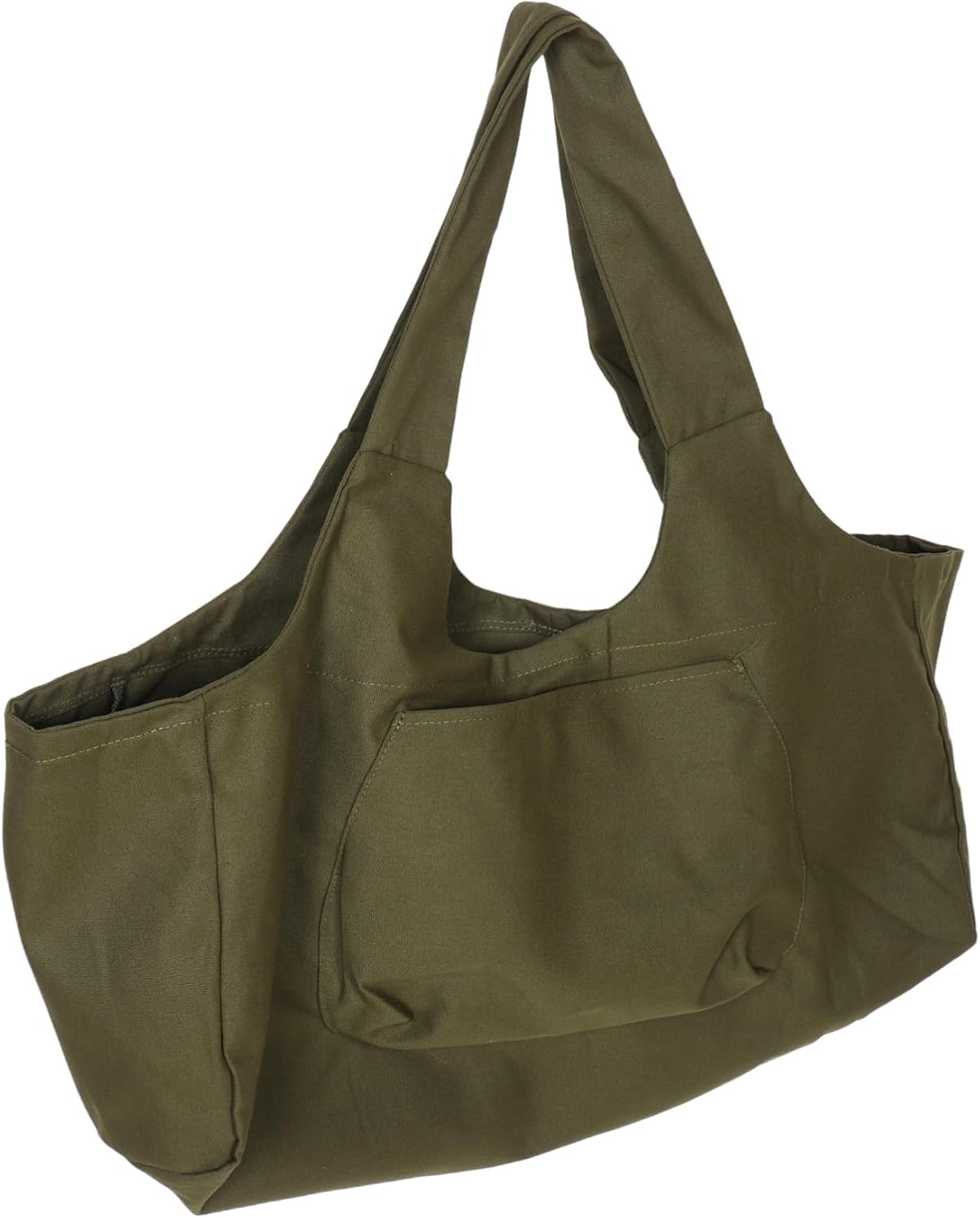 Large Capacity Green Canvas Yoga Exercise Storage Bag for Fitness