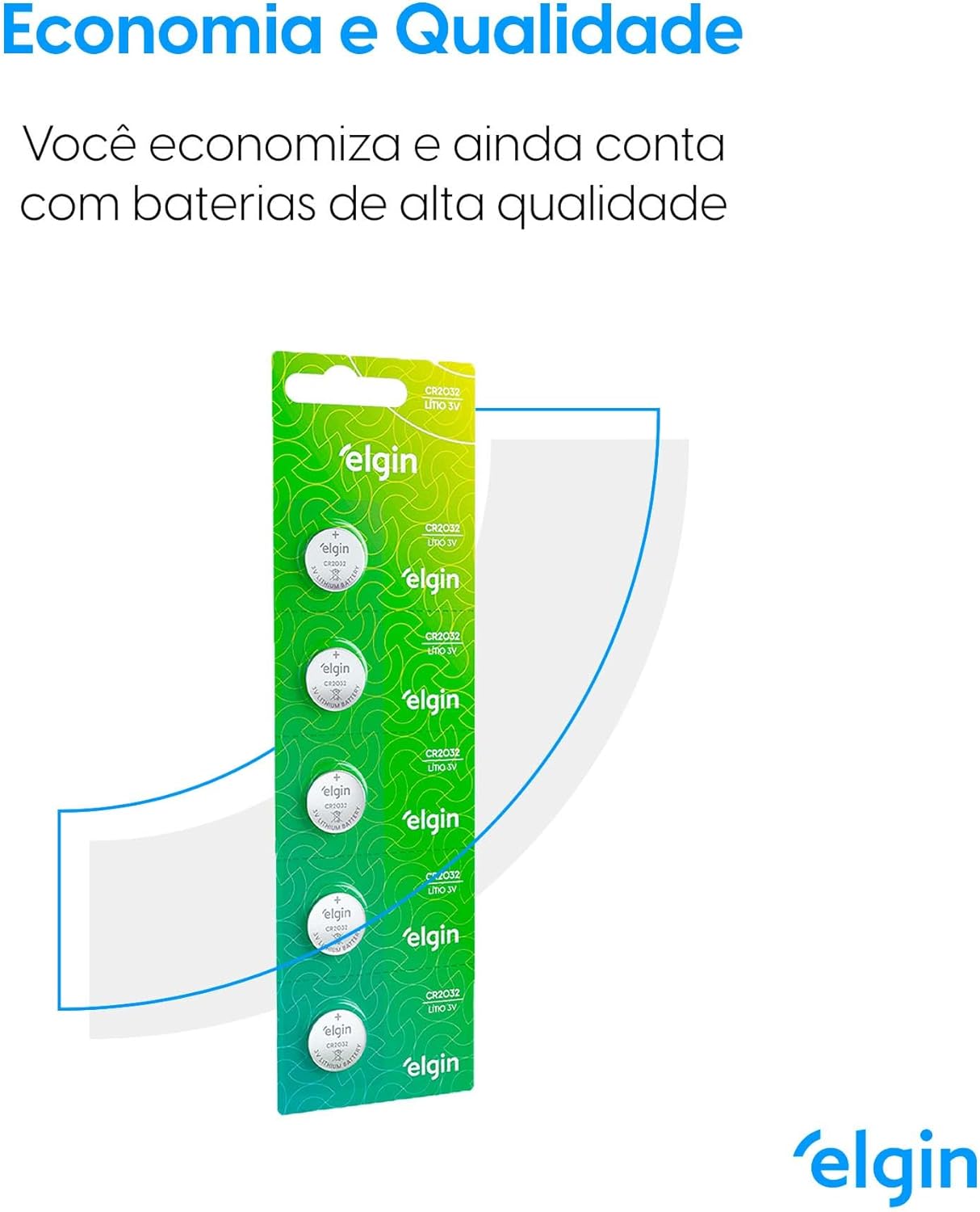 Bateria de Lítio CR2032 Cartela com 5 unidades 3v Elgin - Moeda 5 61FCjyJqdaL. AC SL1500