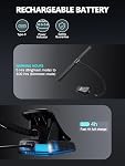 Vekkia Professional Rechargeable 88 LED Music Stand Lamp Folding Clip Lamp Eye Protection 5 Brightness and 2 Temperature Settings