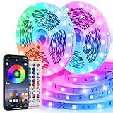 ✨【Perfectas para Ambientar Tu Hogar】Luces led 15 metros tiene un detector de sonido, para que las luces vayan al ritmo de la música. Las luces coloridas ofrecen un ambiente diferente y especial a tu habitación.