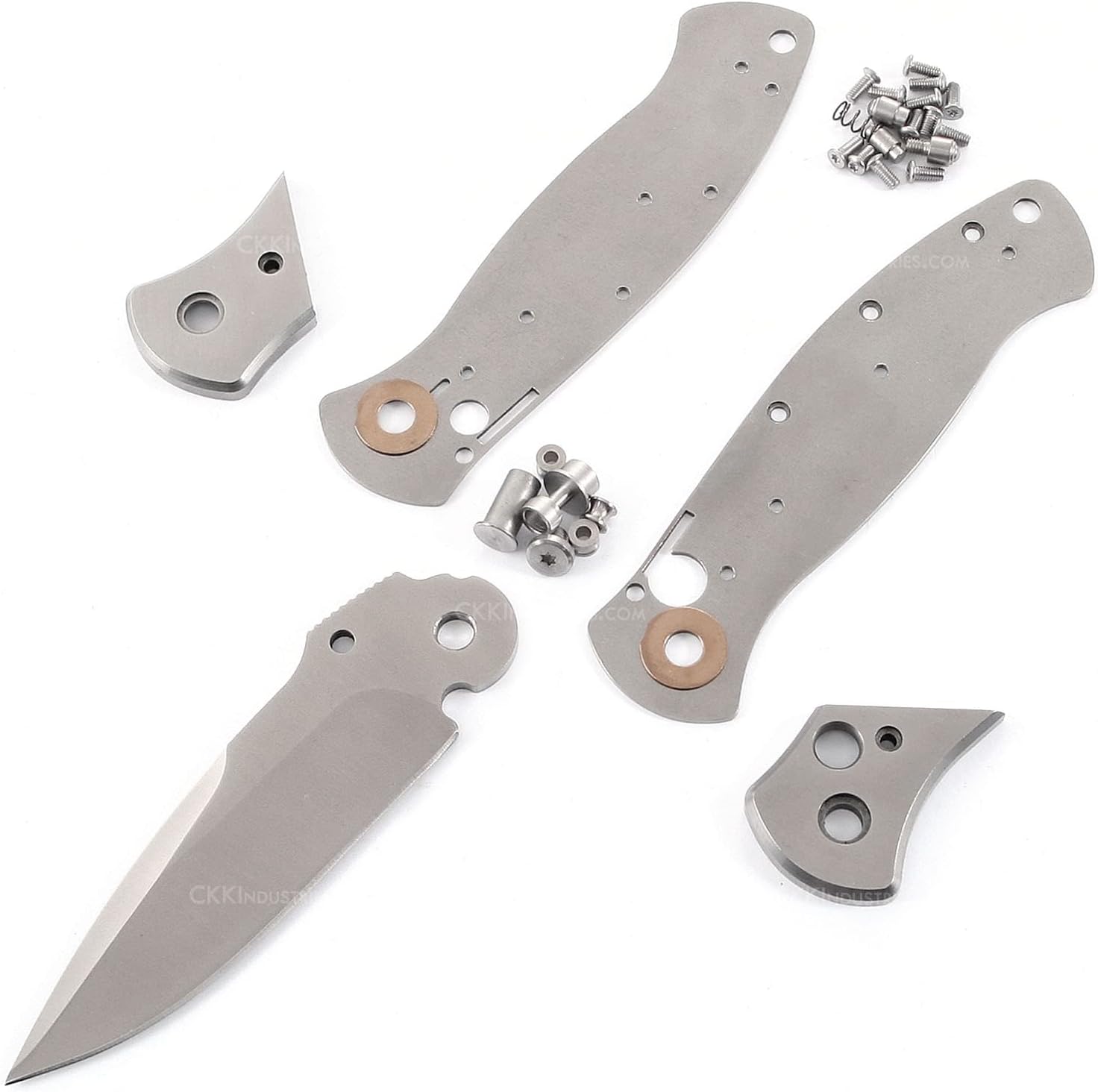 EZSMITH Knife Making Kit - DDR3BL - DIY Folding Knife Series - (Parts Kit) - (No Handles) - (Gift Boxed) - (USA Design) - (by KnifeKits)