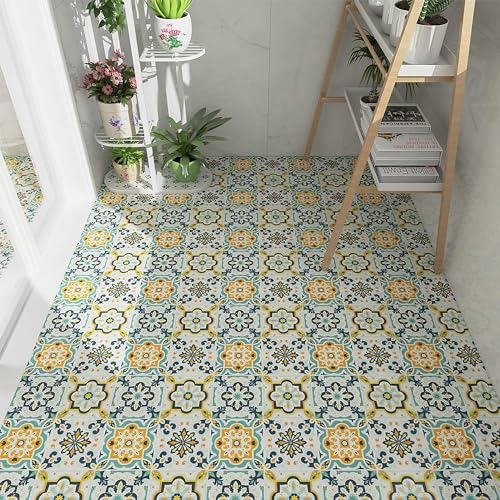 Suelo De Vinilo Autoadhesivo Impermeable Revestimiento De Suelo De PVC Para Salón, Cocina, Dormitorio, Oficina, Decorativo Hogar, 30x30cm 20 Losetas (1.8㎡)