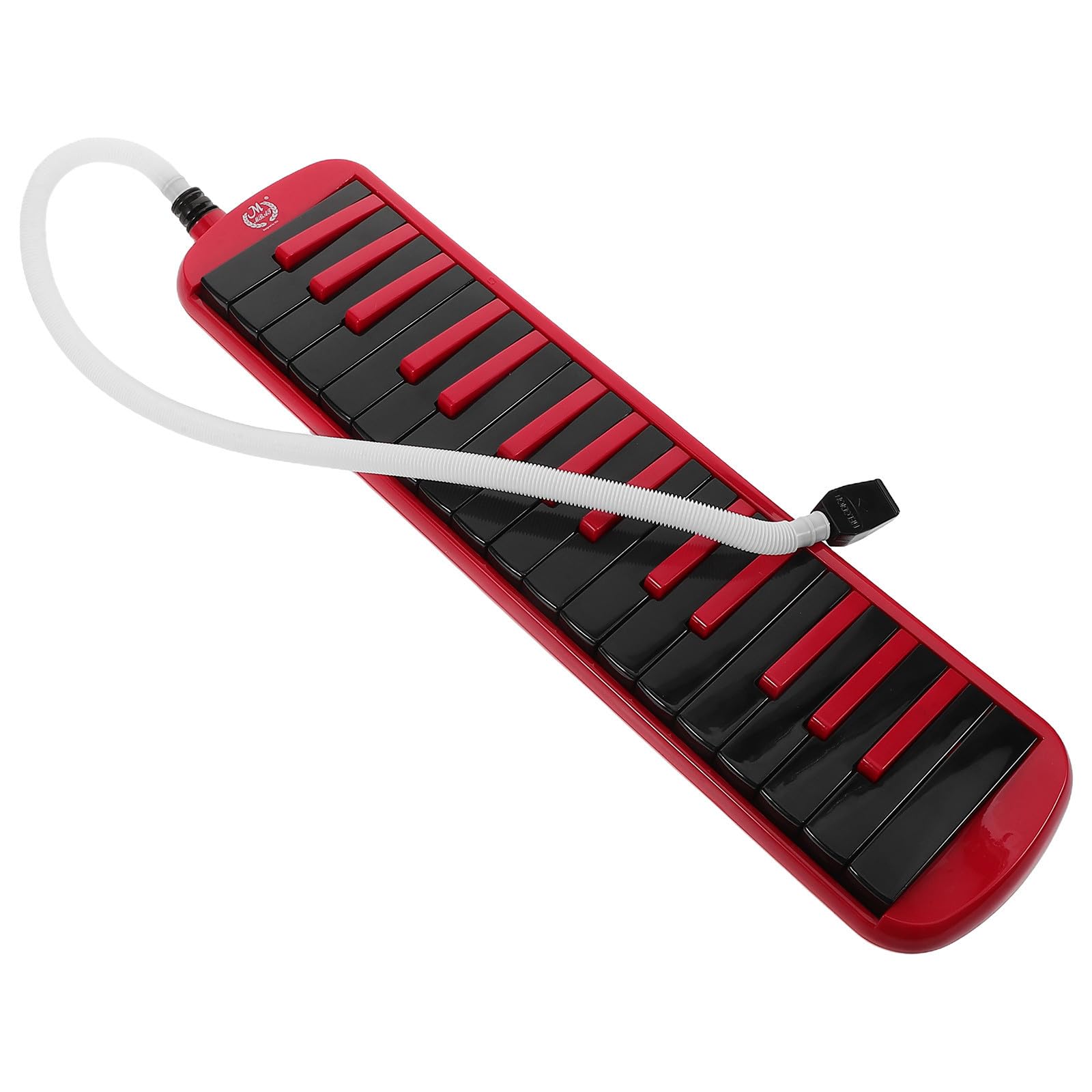 Instrumento Melódica para Principiantes con Teclado de 32 Teclas, Funda Eva Roja y Negra Ligera, Boquilla y Tubo, Adecuado para Aprendizaje Musical