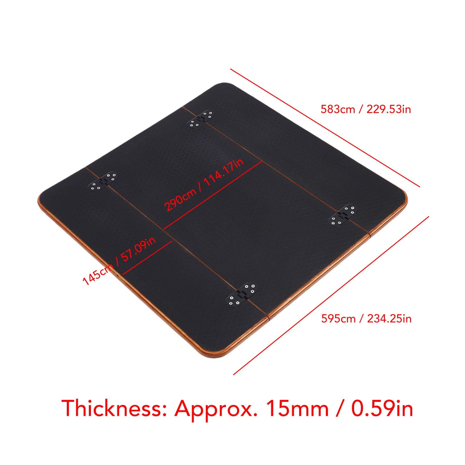 Pyhodi Tavolo per per Barca, Tavolo Universale Superiore 22 X 22 Pollici, Tavolo in Legno per Finitura Liscia Portatile per Yacht, Ponte Barca, Veicolo Commerciale, Casa Interno