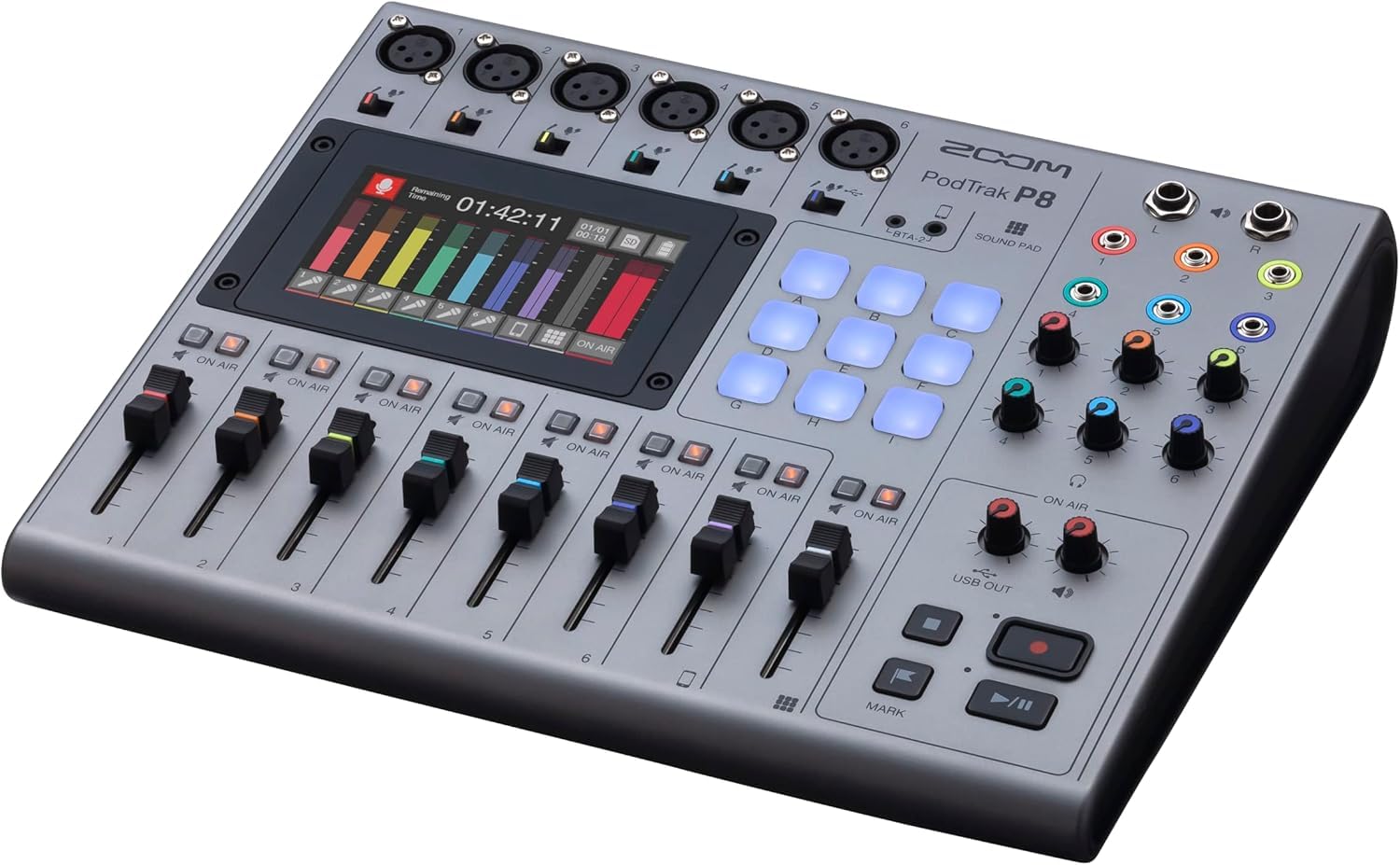 Amazon.com: Zoom PodTrak P8 Portable Multitrack Podcast Recorder +