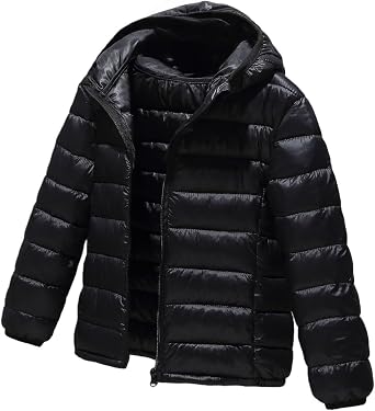 Winter Jacket Kids Winter Coat Kids Padded Thermal Hooded Jacket Puffer Jacket Thick Snow