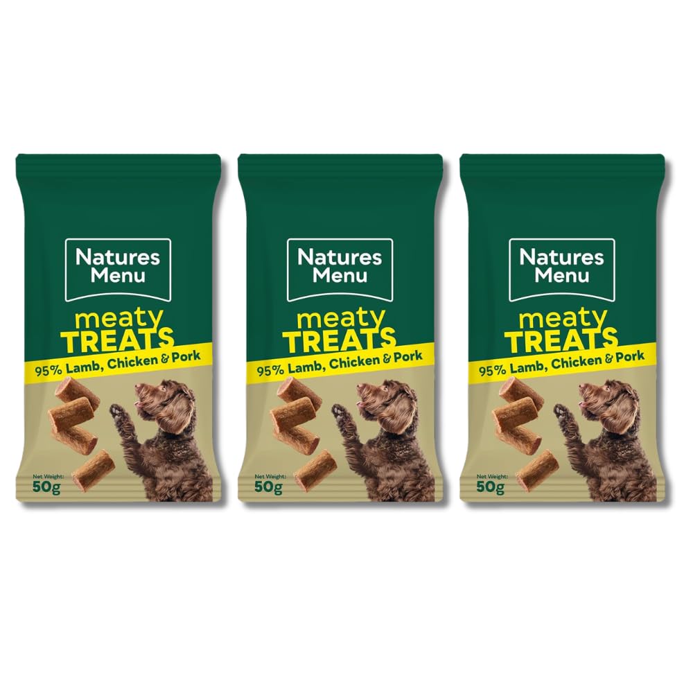 Natures Menu Original Lamb & Chicken Real Meaty Dog Treats, 3 x 50g