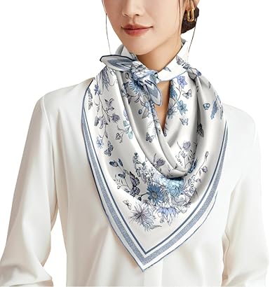 Amazon | [SIL-VENDER] シルクスカーフ ストール 6A級シルク100