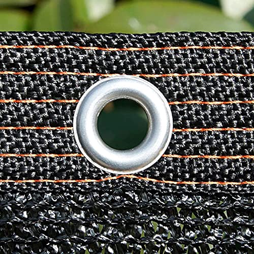 Filet d'ombrage pour serre 5x5m noir avec protection UV et oeillets - 4