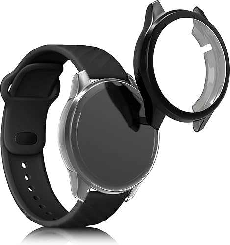 Miniatura 8 de kwmobile Funda compatible con Oneplus Watch Case  2X TPU Silicone Fitness Tracker Cover  NegroTransparente