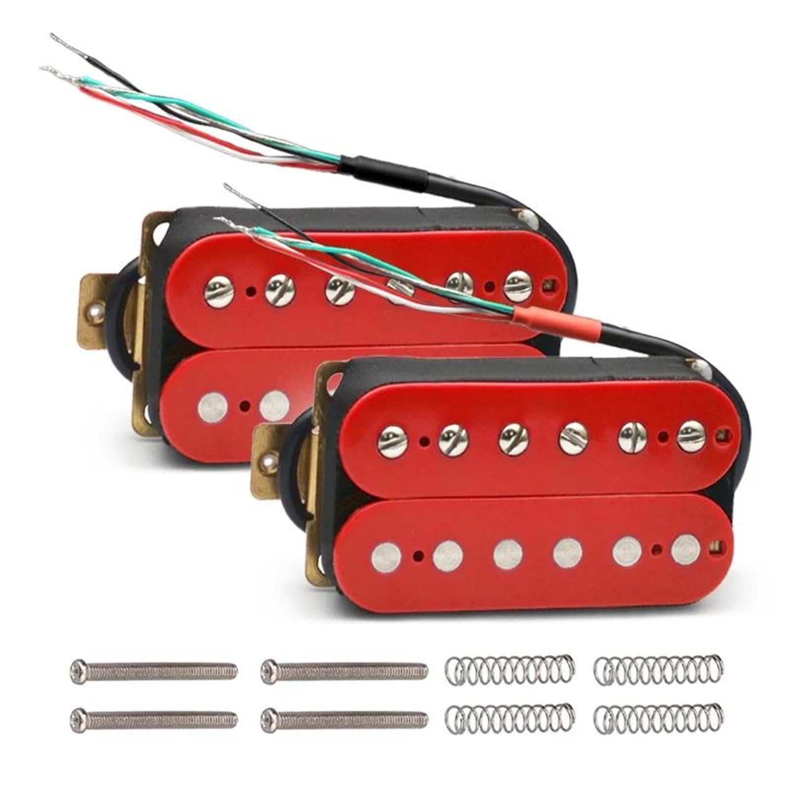Przetwornik Do Gitary Elektrycznej Przetwornik Do Gitary Elektrycznej Humbucker W Kolorze Czerwonym | Podwójna cewka do gitary elektrycznej (czerwona N i B)