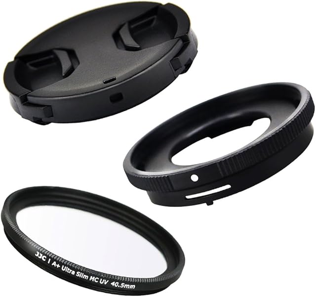 JJC Conversion Lens Adapter for Olympus FCON-T01 TG-6 TG-5 TG-4 TG-3 TG-2 TG-1 Replace Olympus CLA-T01 with 40.5mm UV filter + lens cap