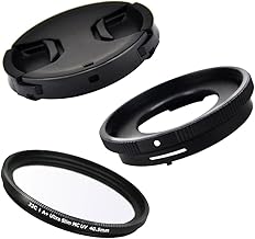 JJC Conversion Lens Adapter for Olympus FCON-T01 TG-7 TG-6 TG-5 TG-4 TG-3 TG-2 TG-1 Replace Olympus CLA-T01 with 40.5mm UV filter + lens cap