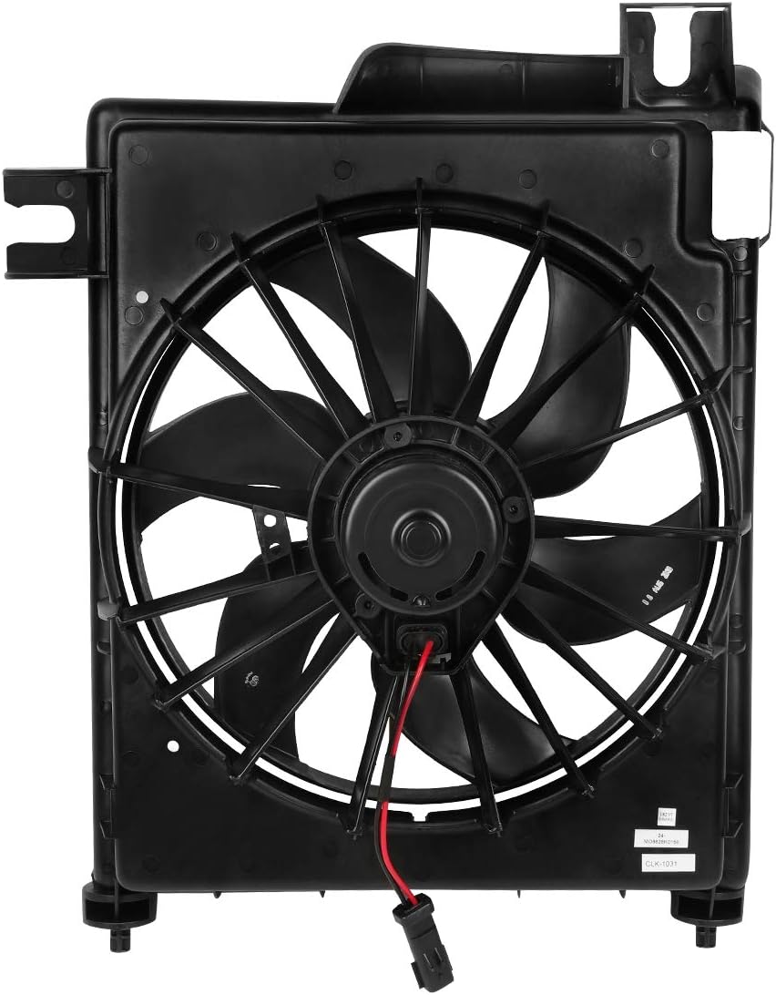 DNA Motoring OEM-RF-0077 CH3113103 Factory Style 22.8" AC Condenser Cooling Fan, Black