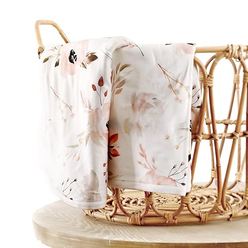 Miniatura 7 de GRSSDER Mantas de bebé súper suaves y elásticas de punto de jersey para bebé, manta reversible de doble capa de 34 x 44 pulgadas, extra grande para