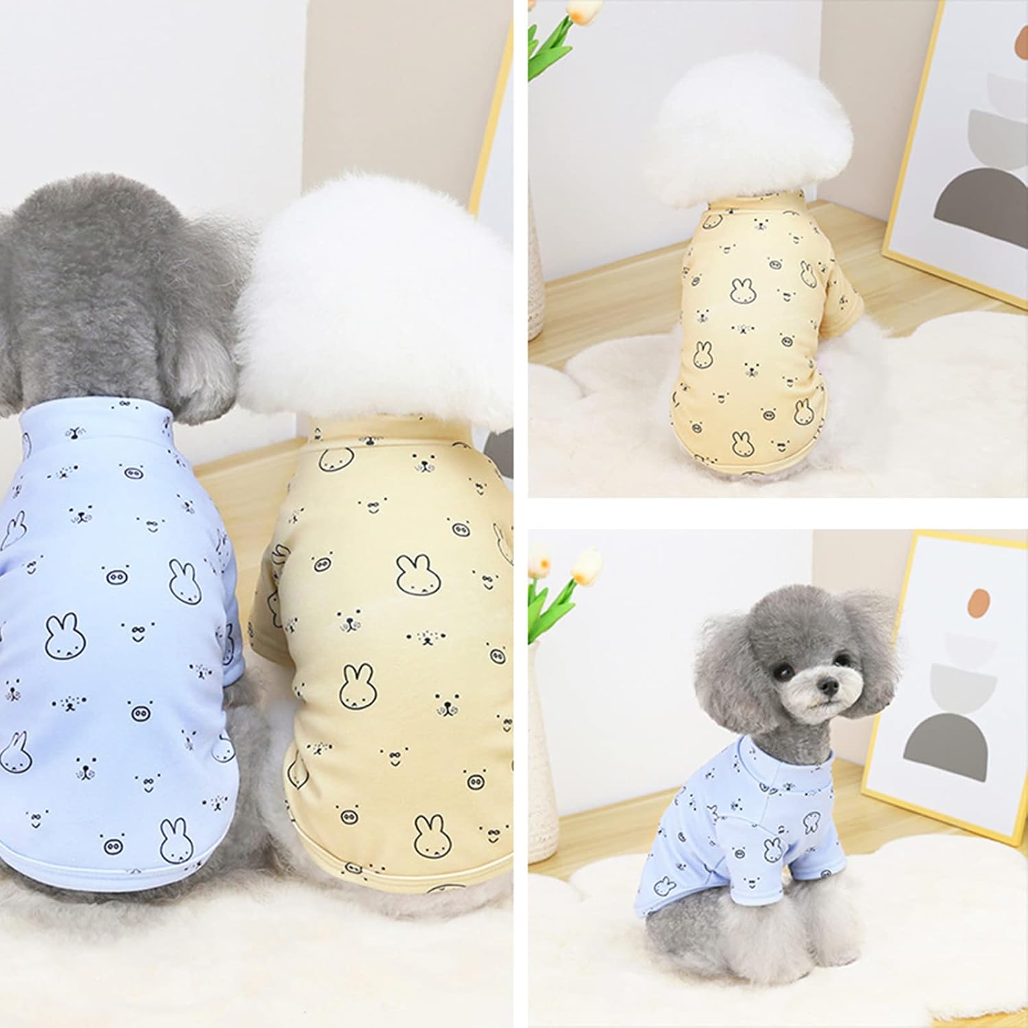 Comfortable Dog Shirt, Stylish Soft Dog Hoodie with Cute Pattern, Fashionable Pet Basic Hoodies Sweatshirt for Small Medium Dogs