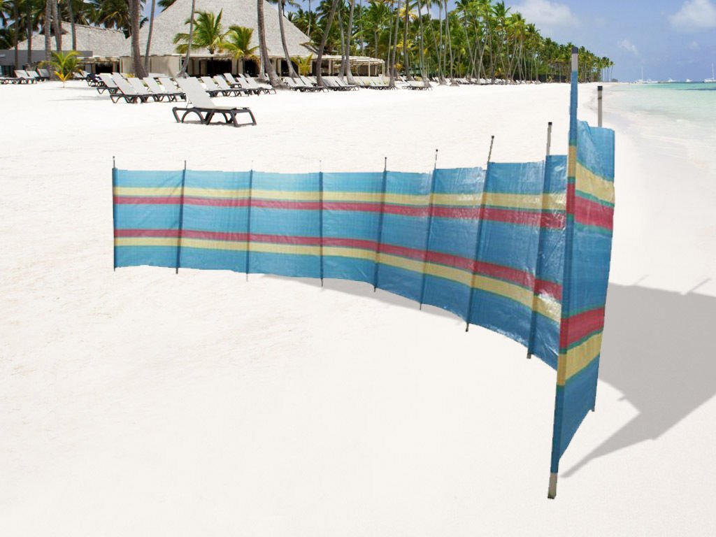 10 @ FiNeWaY paravientos rompevientos poste sol playa CAMPING pantalla 609,6 cm